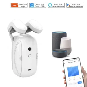 Smart Double WiFi Curtain Robot with manual remote controller (CRW2)