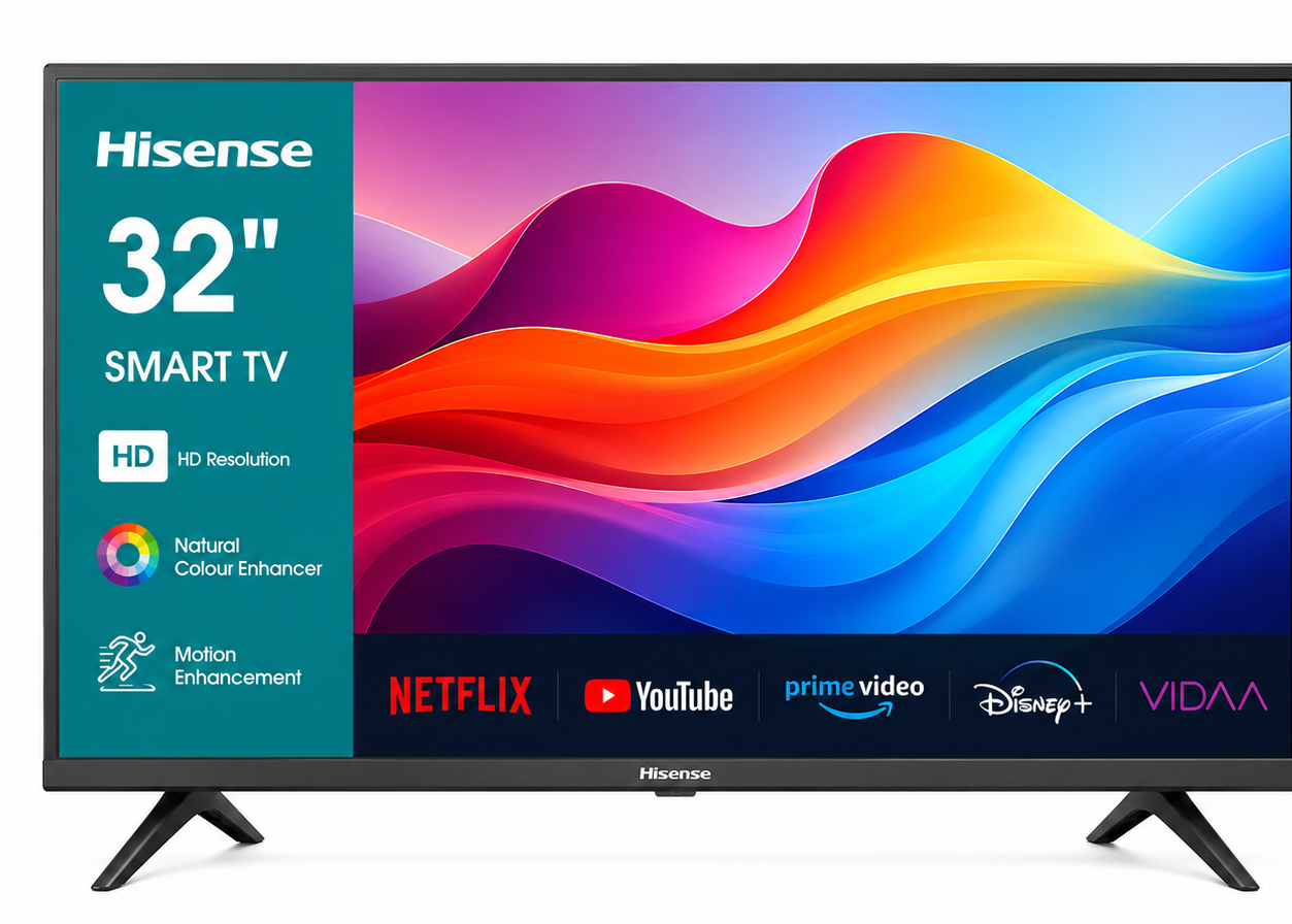 Hisense 32-Inch HD Smart TV – Wi-Fi Enabled LED Television with HDMI & USB