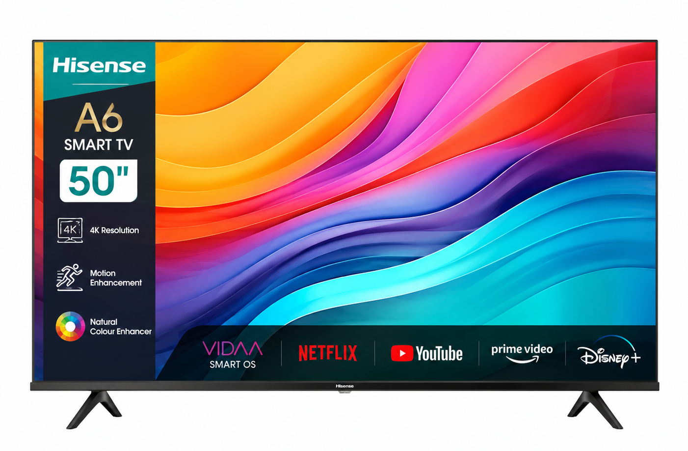Hisense 50-Inch 4K UHD Smart TV – Wi-Fi Enabled LED Television with HDMI & USB