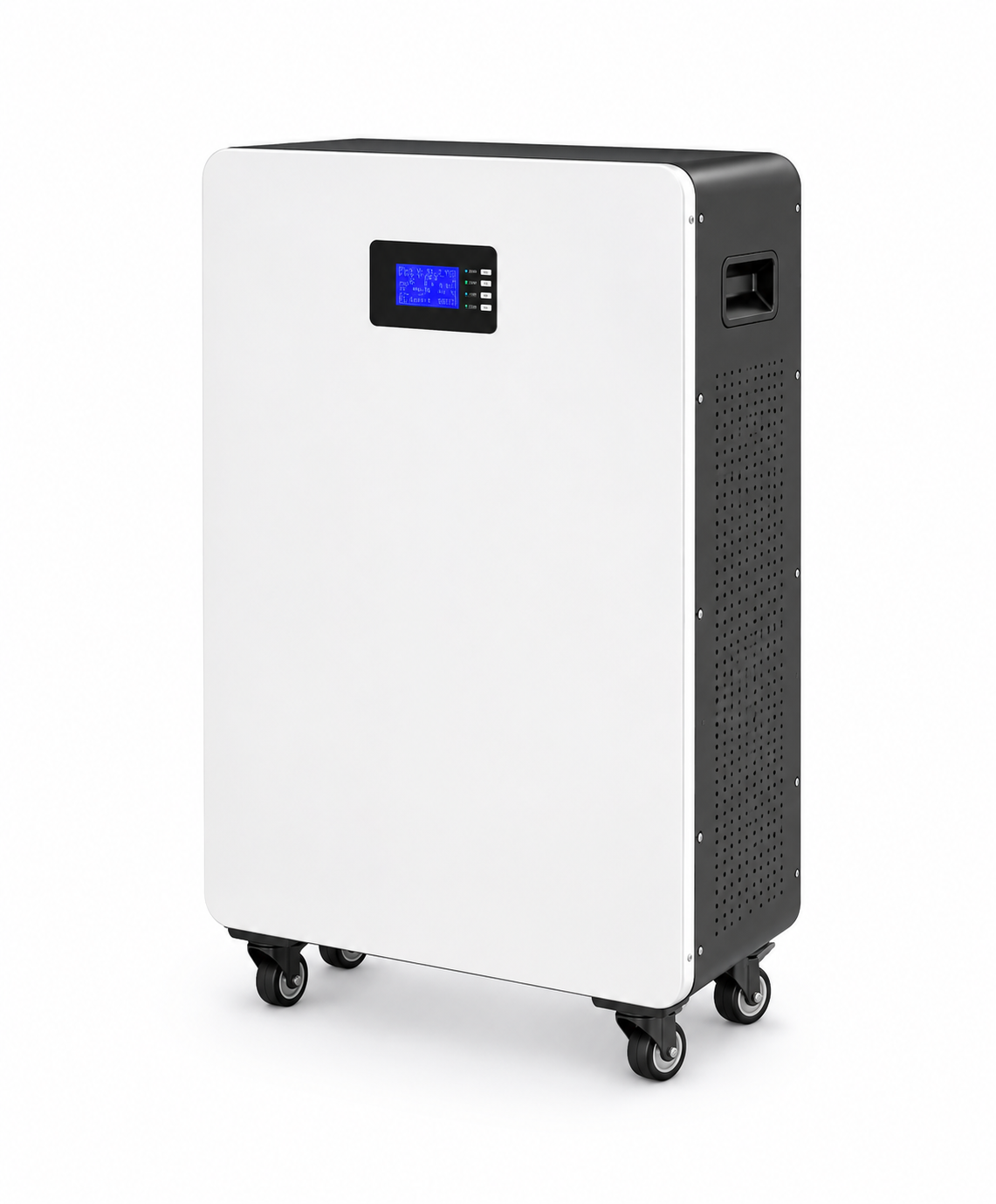 9.6kWh 48V 200Ah Portable Wheeled LiFePO₄ Lithium Battery
