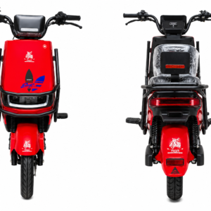 Red Electric Bike with 6 x 48Ah Batteries | Bluetooth | 72V Charger