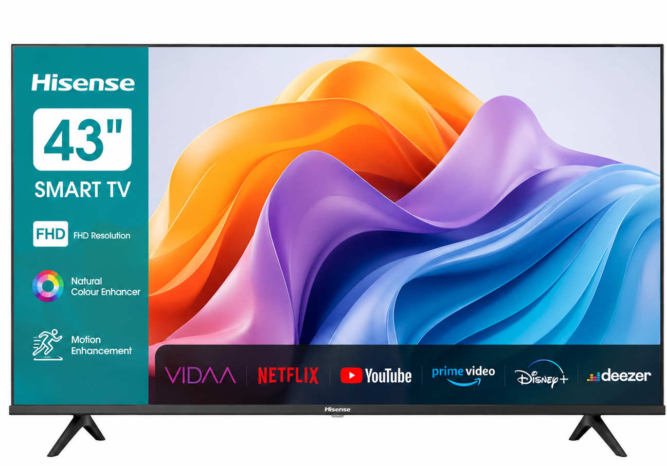 Hisense 43-Inch Full HD Smart TV – Wi-Fi Enabled LED Television with HDMI & USB