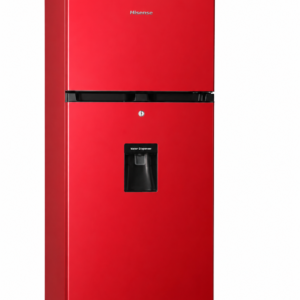 Hisense Red Double Door Refrigerator with Water Dispenser