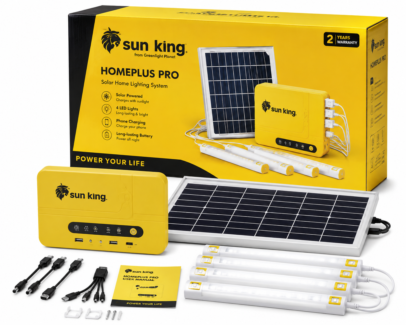 Sun King HomePlus Pro Solar Home Lighting System | Complete Solar Kit