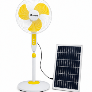 Sun King Solar Pedestal Fan with Solar Panel | Energy-Efficient Cooling